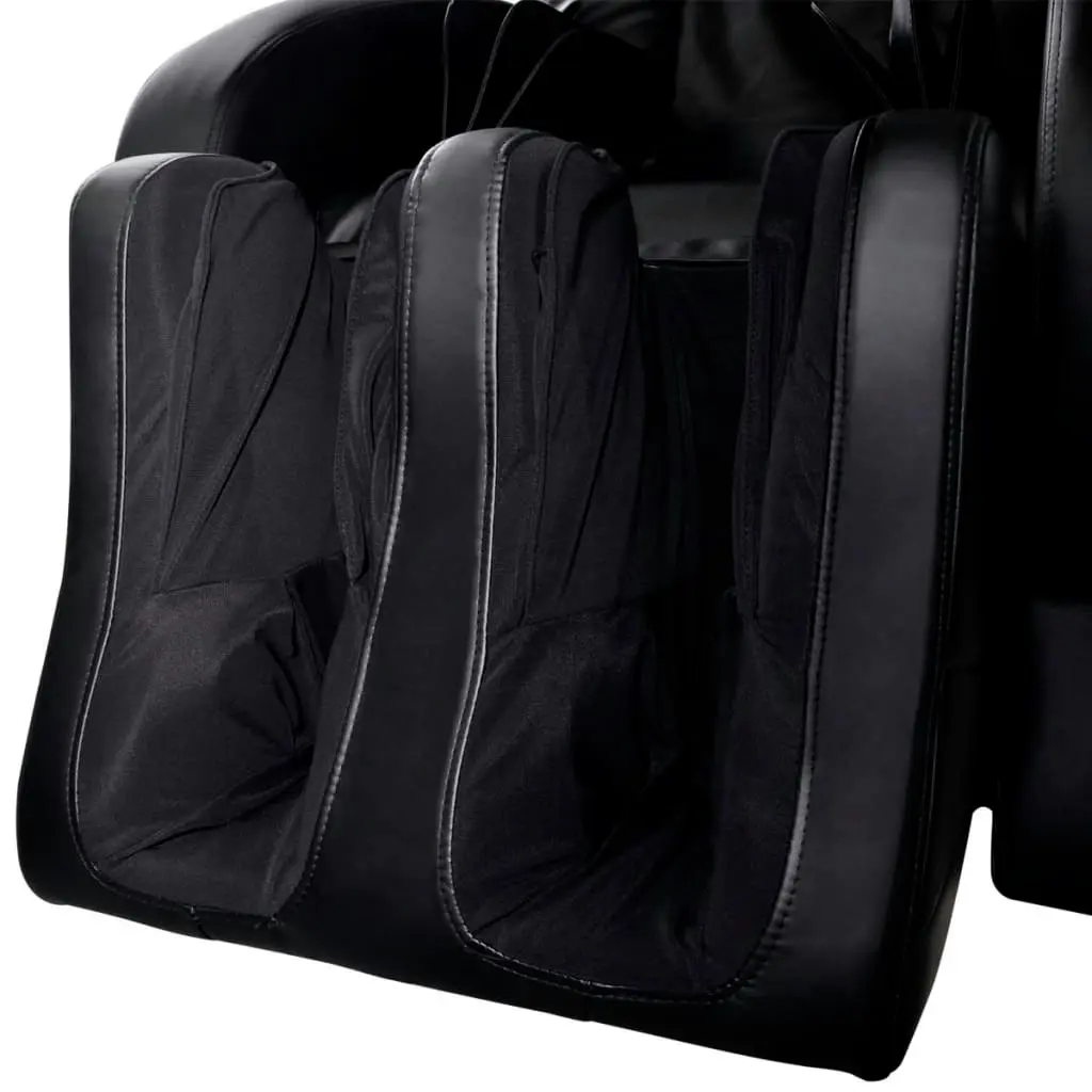 Massage Chair Black Faux Leather 244300