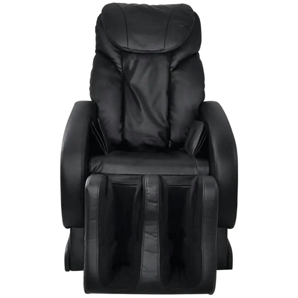 Massage Chair Black Faux Leather 244300