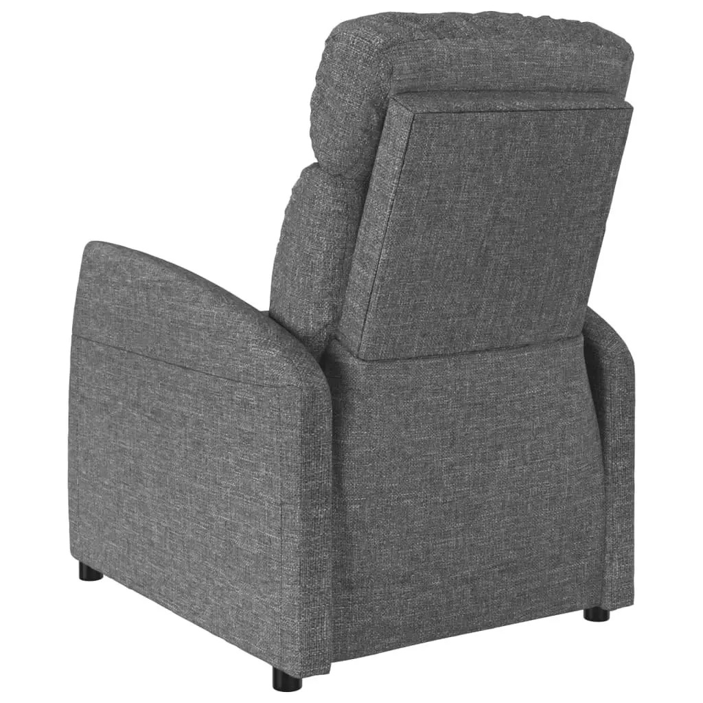 Massage Chair Dark Grey Fabric 348338