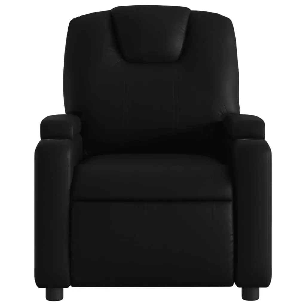 Recliner Chair Black Faux Leather 3205976