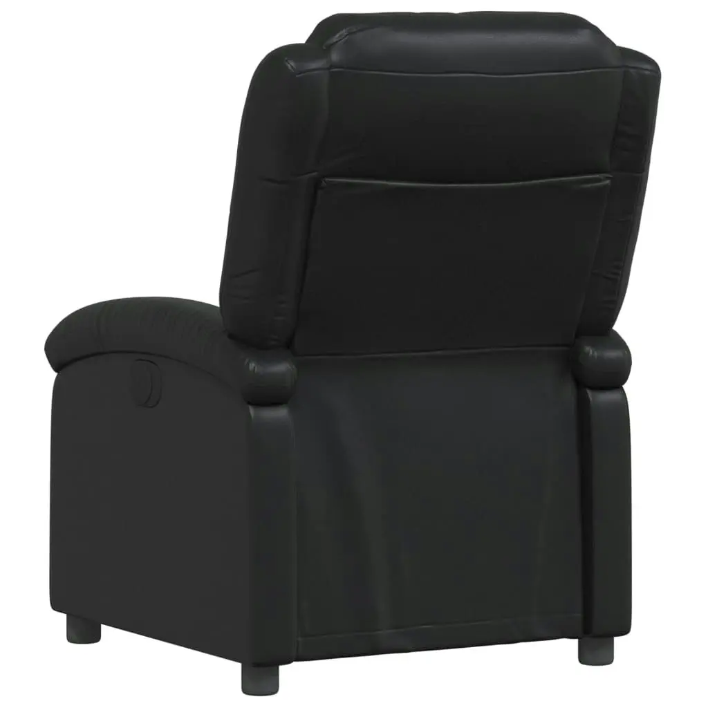 Recliner Chair Black Faux Leather 371775