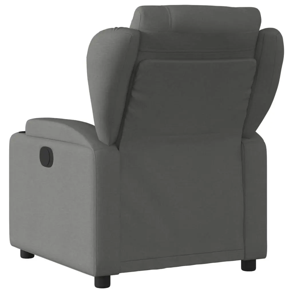 Recliner Chair Dark Grey Fabric 3205565