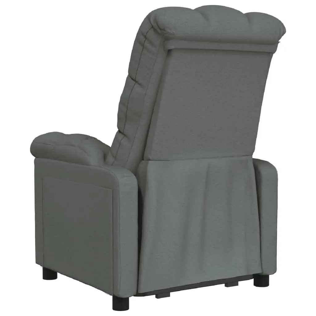 Recliner Chair Dark Grey Fabric 342722