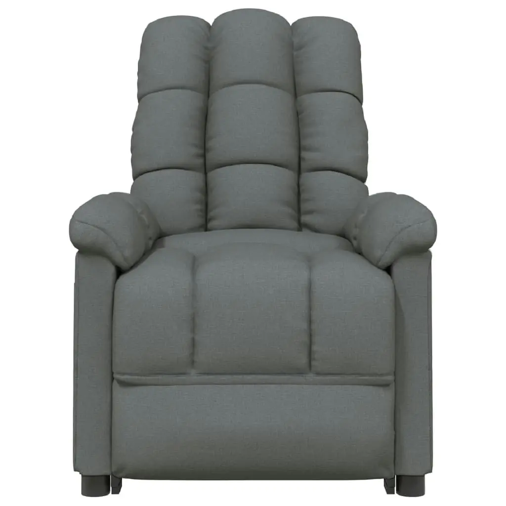 Recliner Chair Dark Grey Fabric 342722