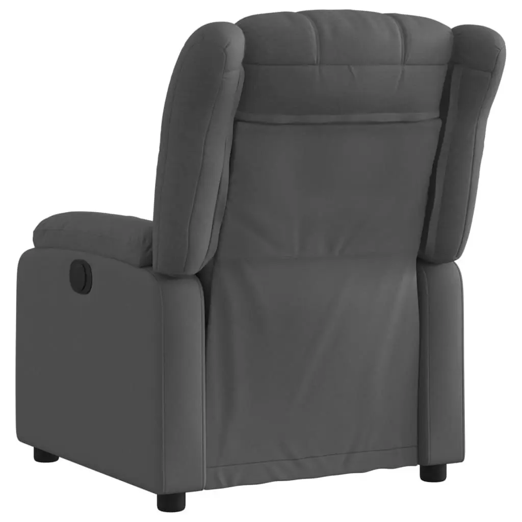 Recliner Chair Dark Grey Fabric 3205773