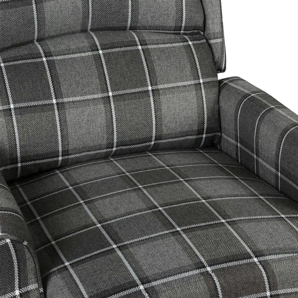 Reclining Chair Grey Fabric 329301