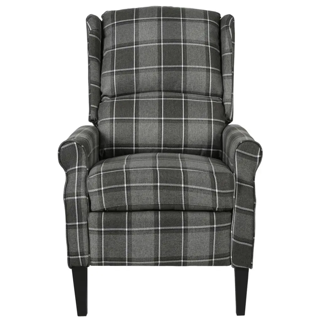 Reclining Chair Grey Fabric 329301