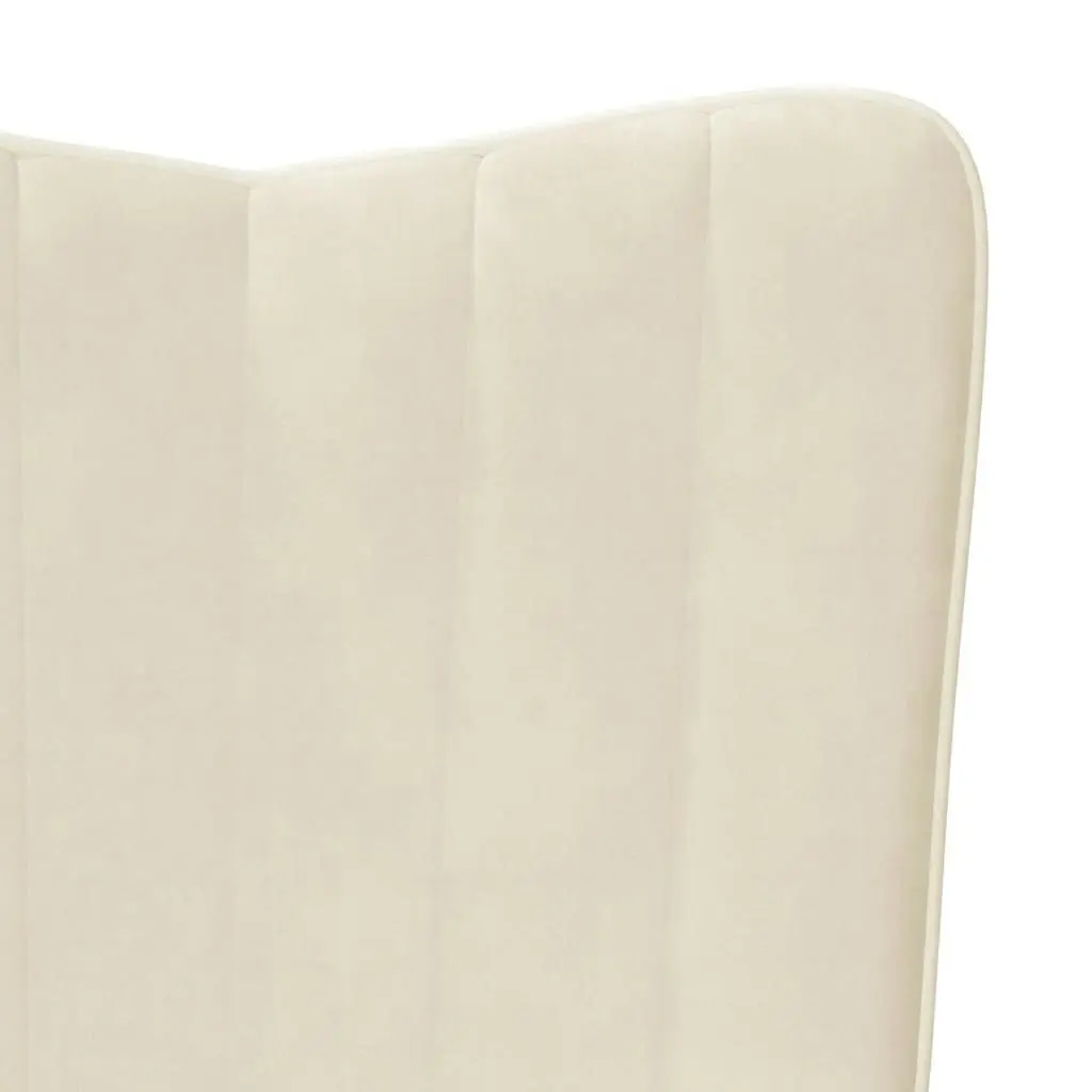 Relaxing Chair Cream White Velvet 327664