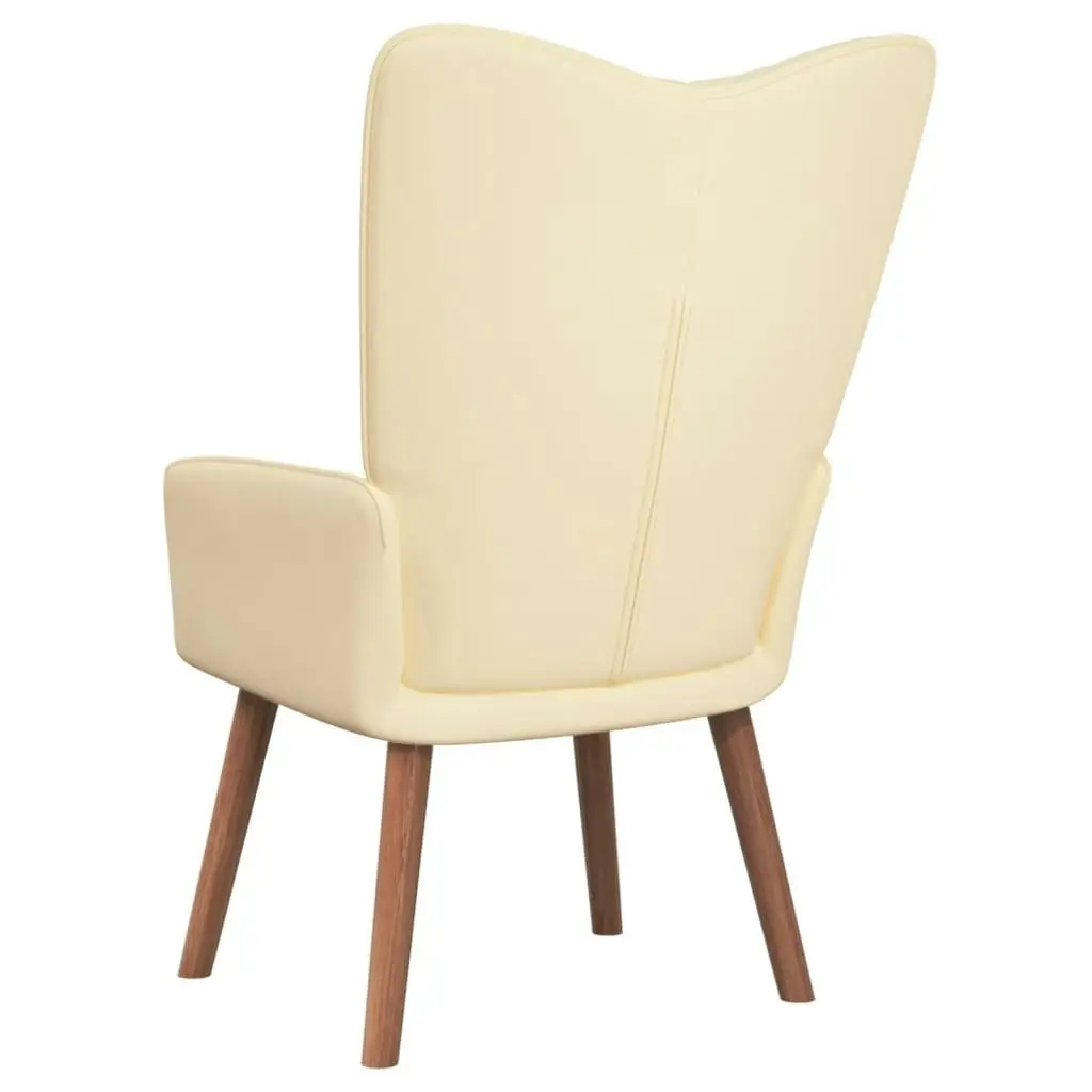 Relaxing Chair Cream White Velvet 327664