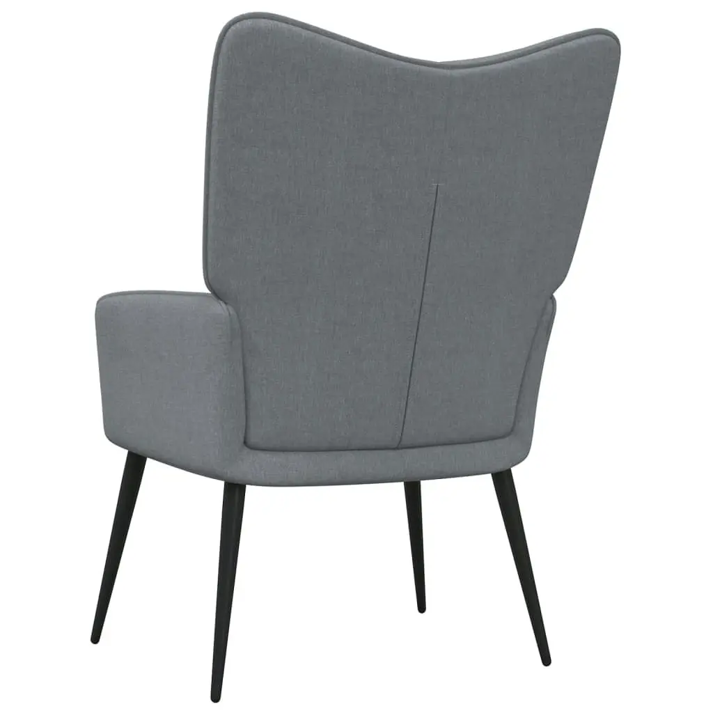 Relaxing Chair Light Grey Fabric 327941