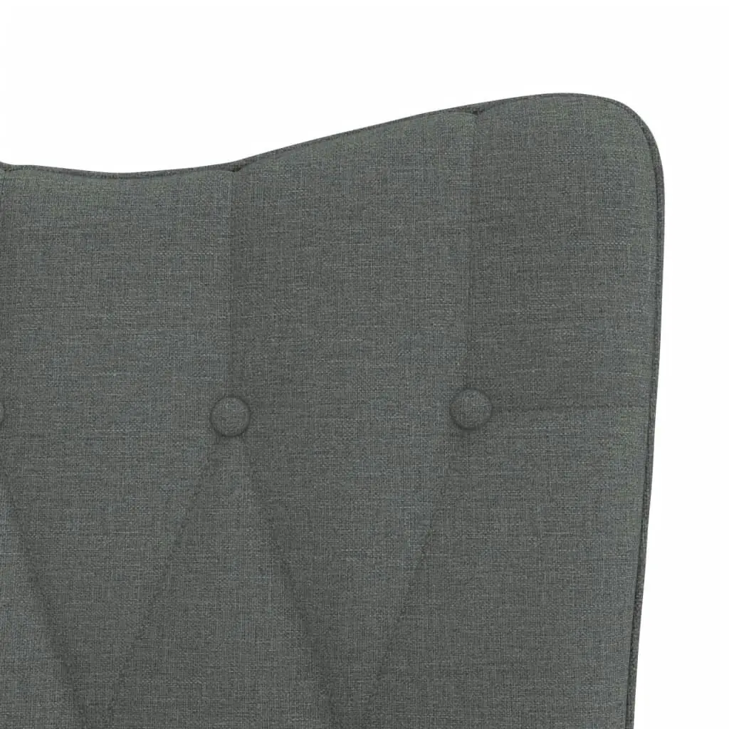 Relaxing Chair Dark Grey Fabric 327546