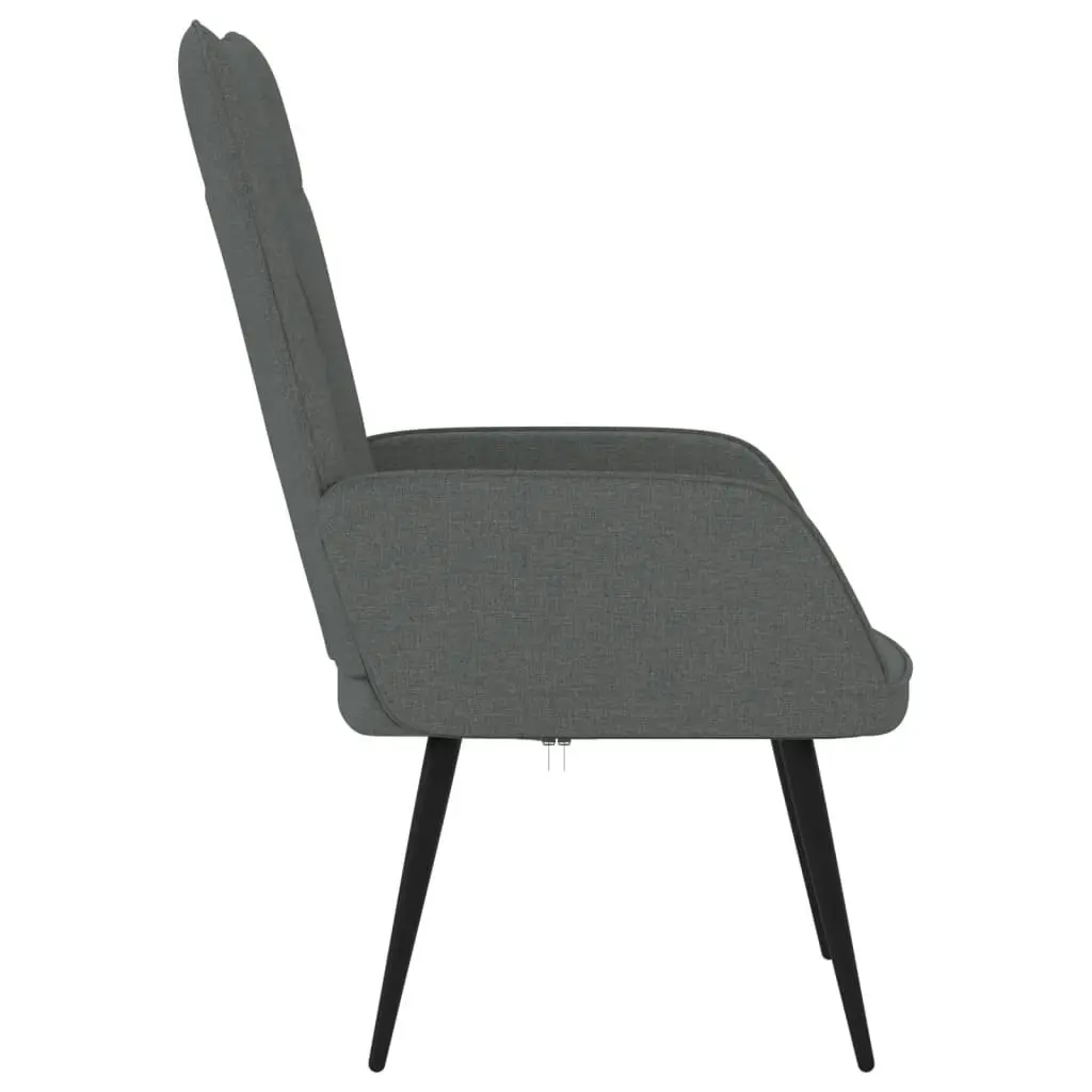 Relaxing Chair Dark Grey Fabric 327546