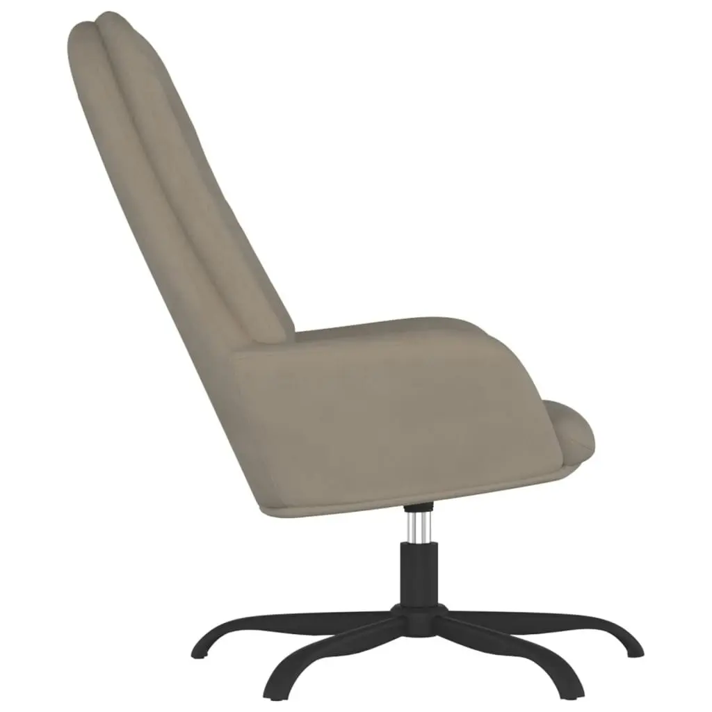 Relaxing Chair Light Grey Velvet 341205