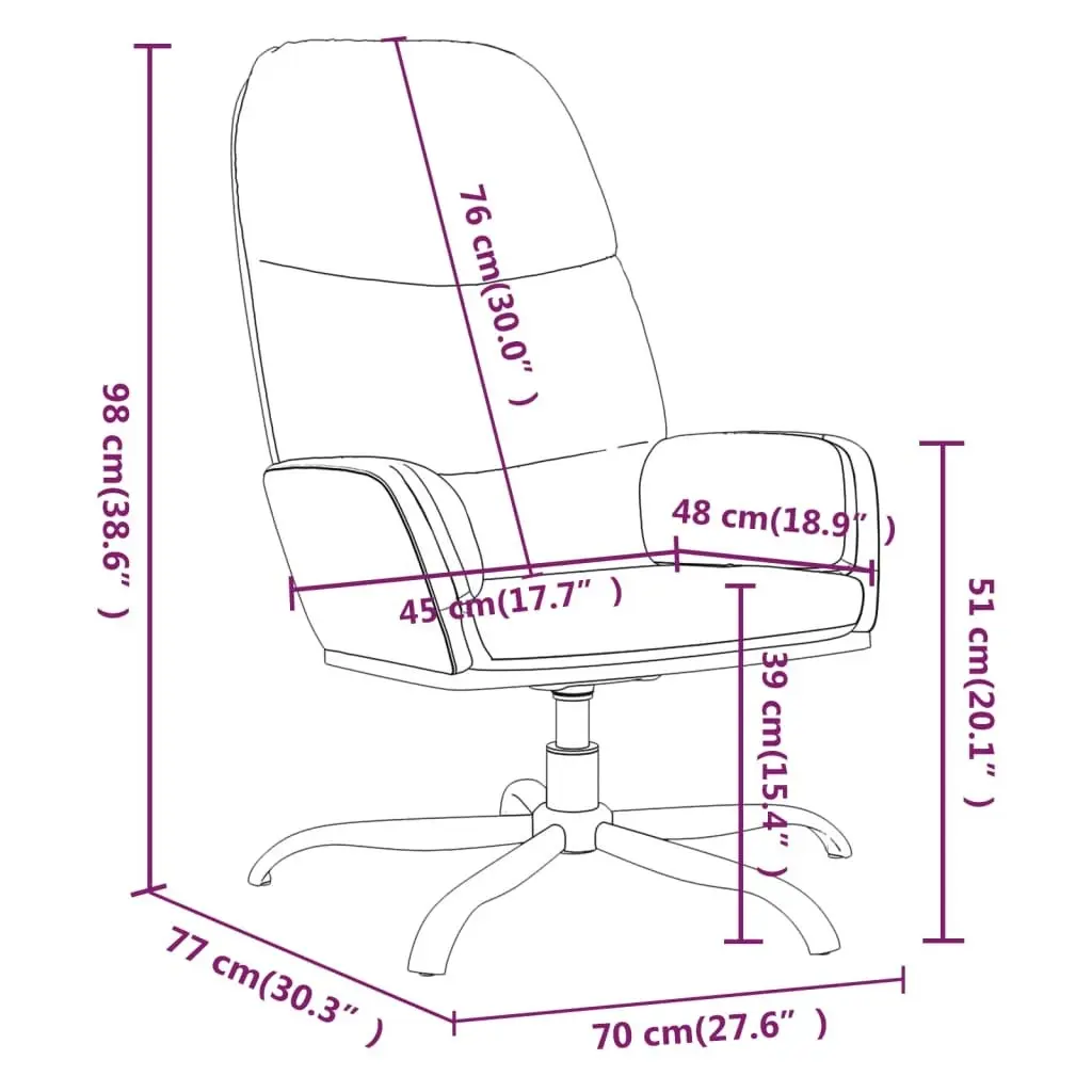 Relaxing Chair Light Grey Fabric 341031