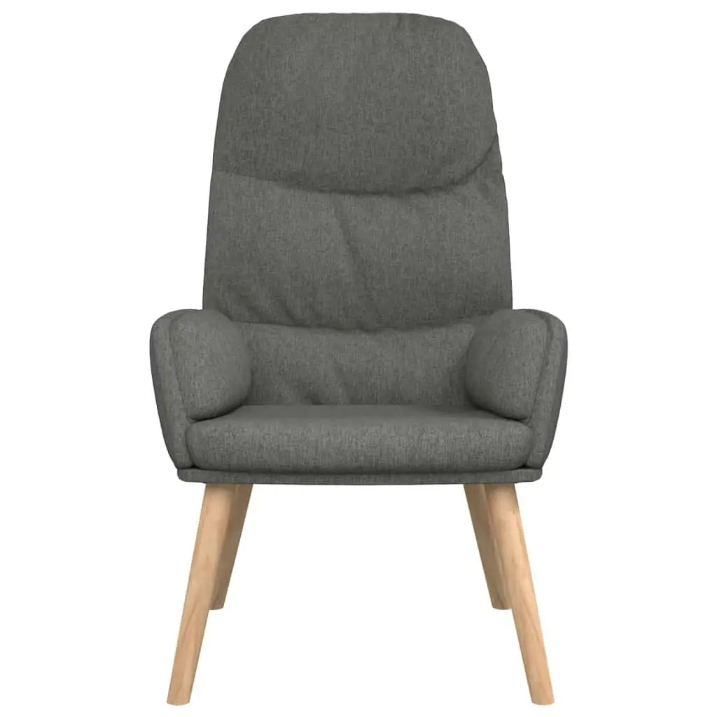 Relaxing Chair Light Grey Fabric 340990