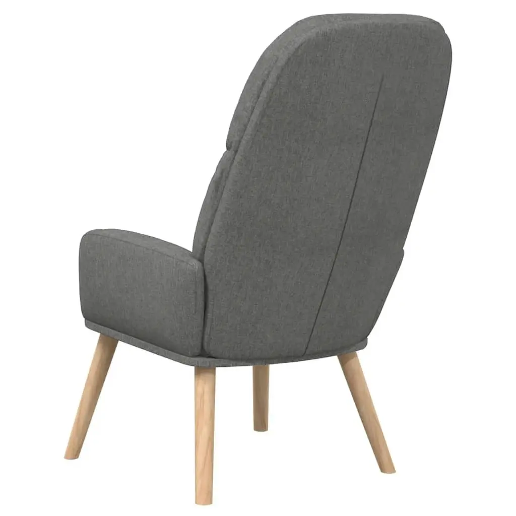 Relaxing Chair Light Grey Fabric 340990