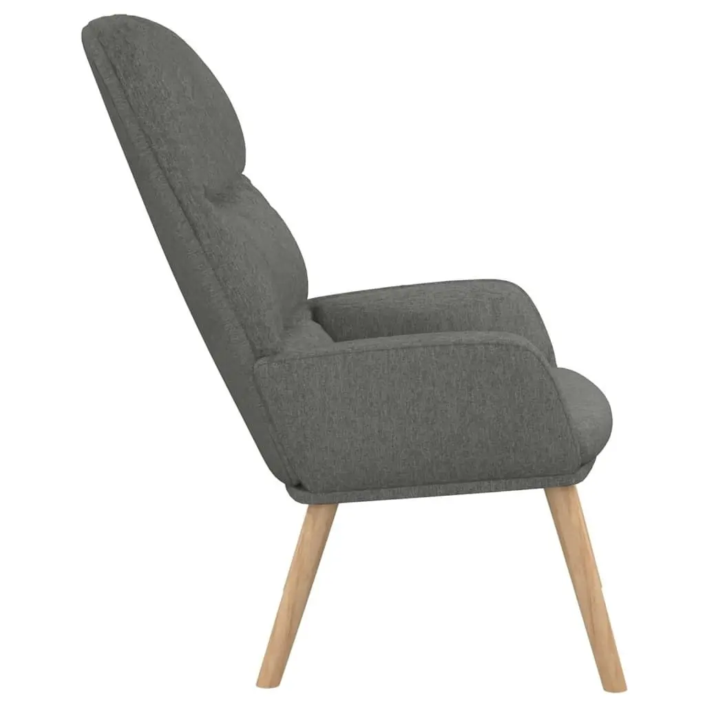 Relaxing Chair Light Grey Fabric 340990