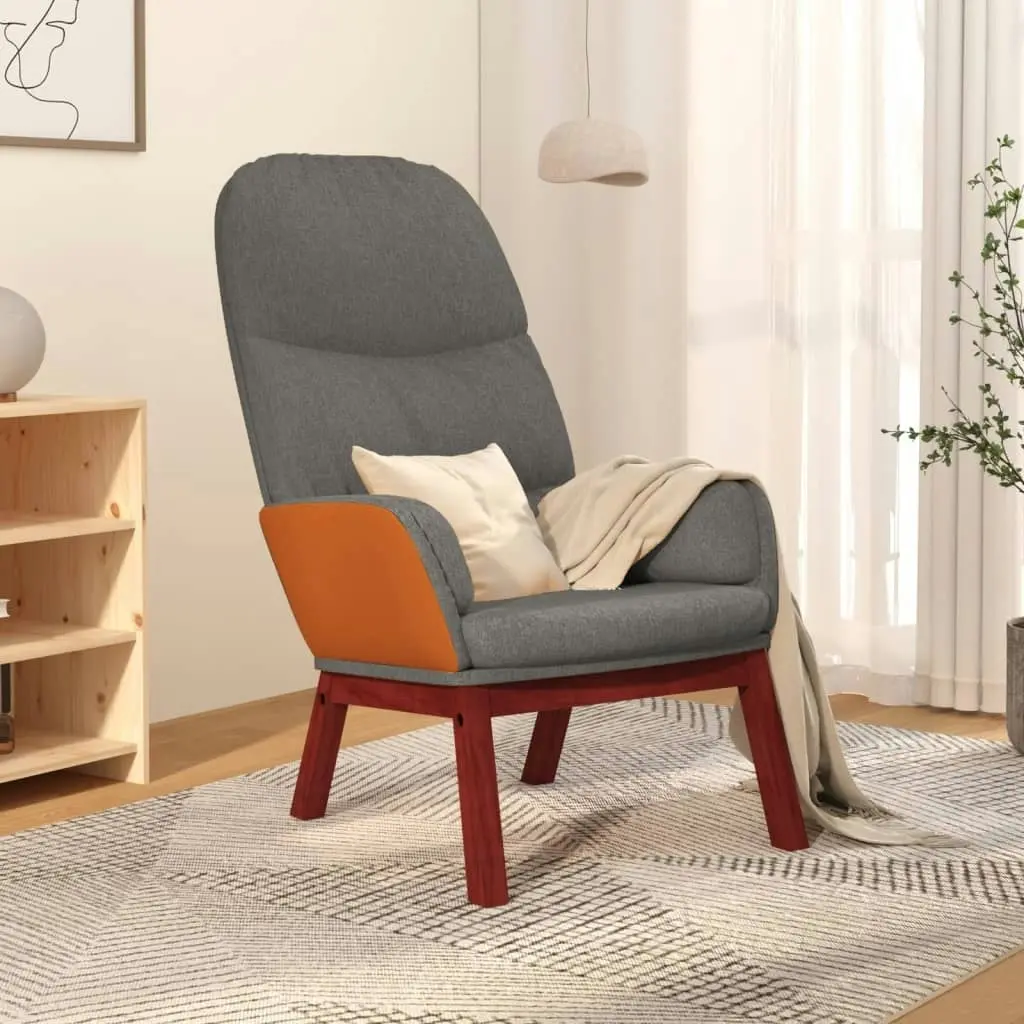 Relaxing Chair Light Grey Fabric 341060