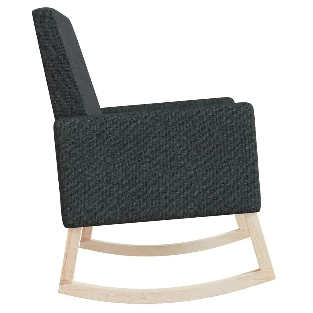 Rocking Chair Black Fabric 329417