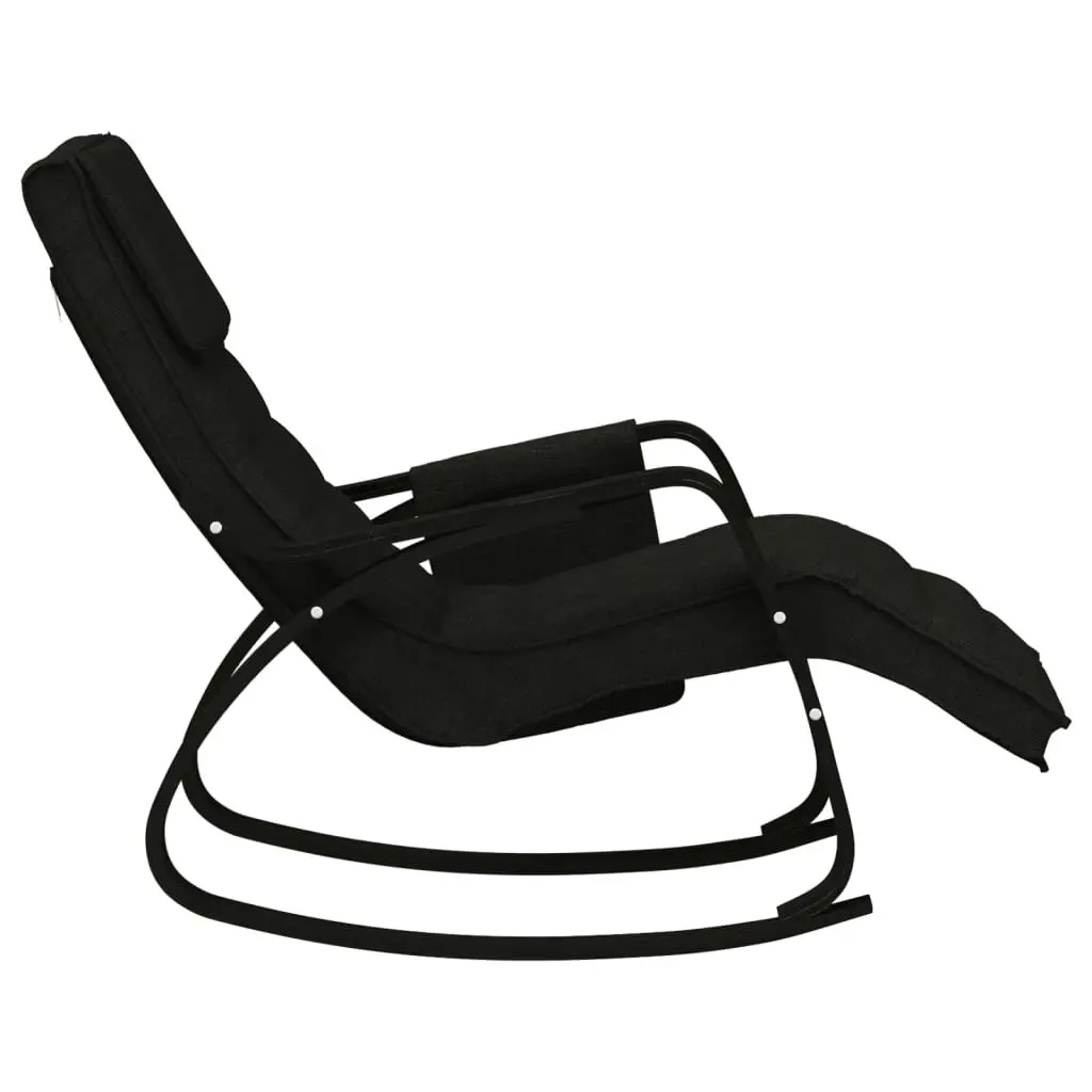 Rocking Chair Black Fabric 351080