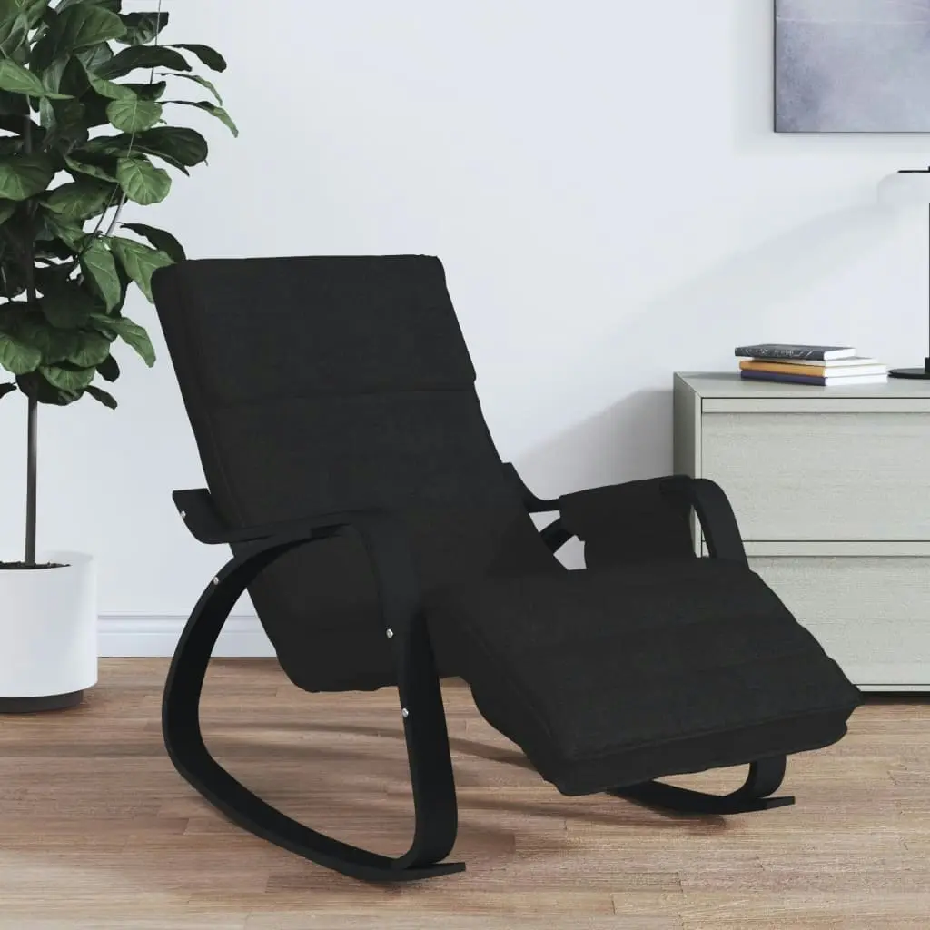 Rocking Chair Black Fabric 351080