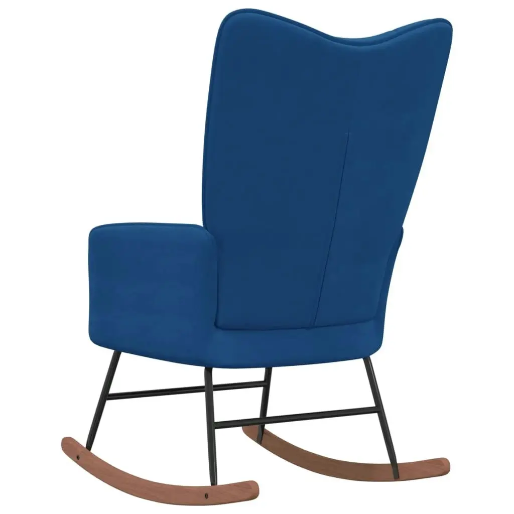 Rocking Chair Blue Velvet 328149