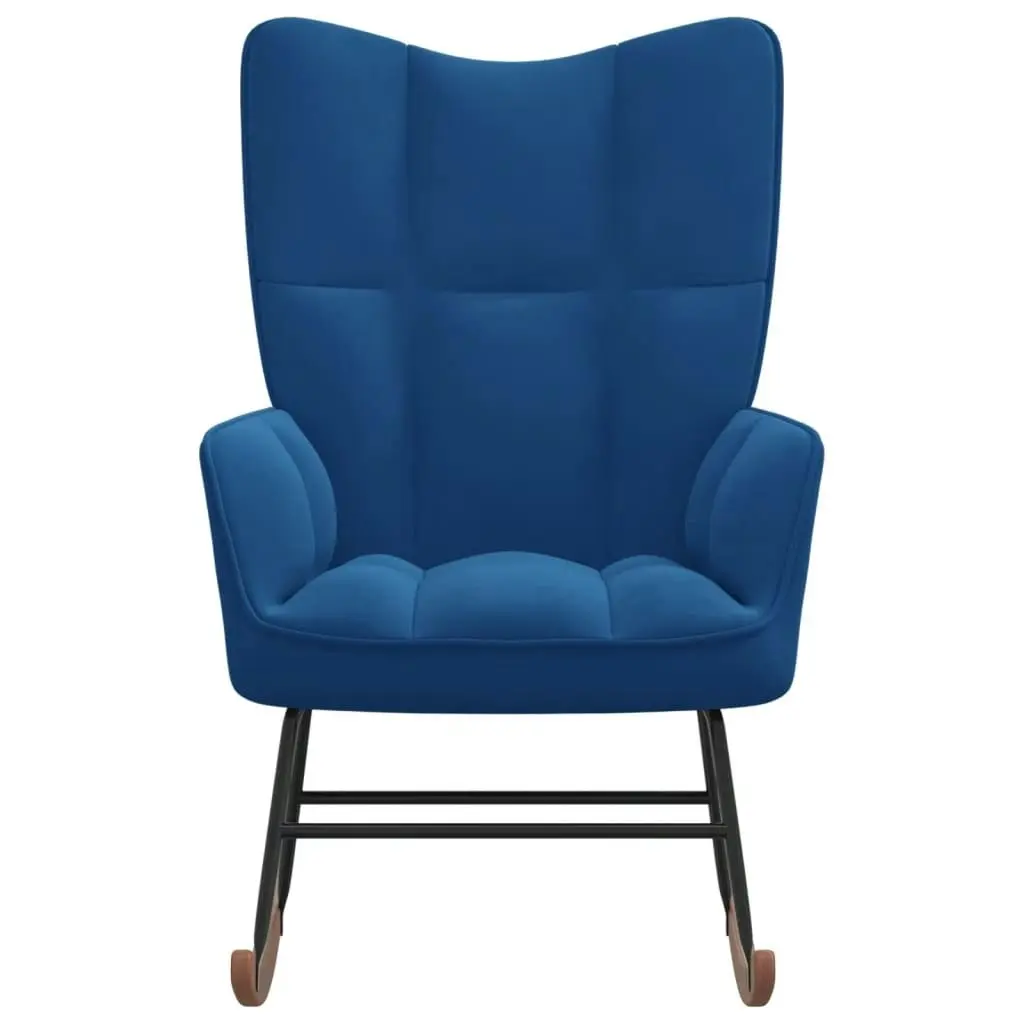 Rocking Chair Blue Velvet 328149