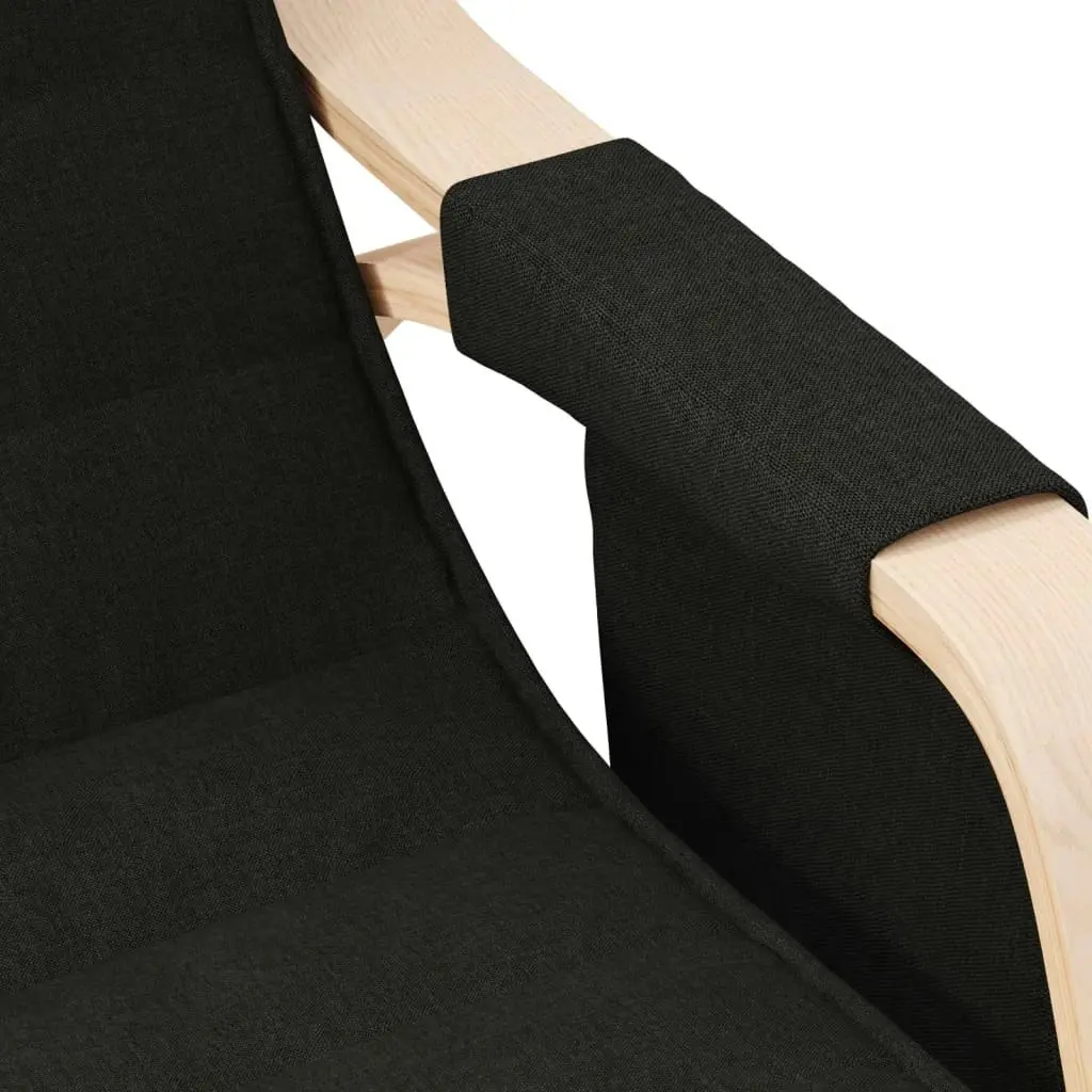 Rocking Chair Black Fabric 351077