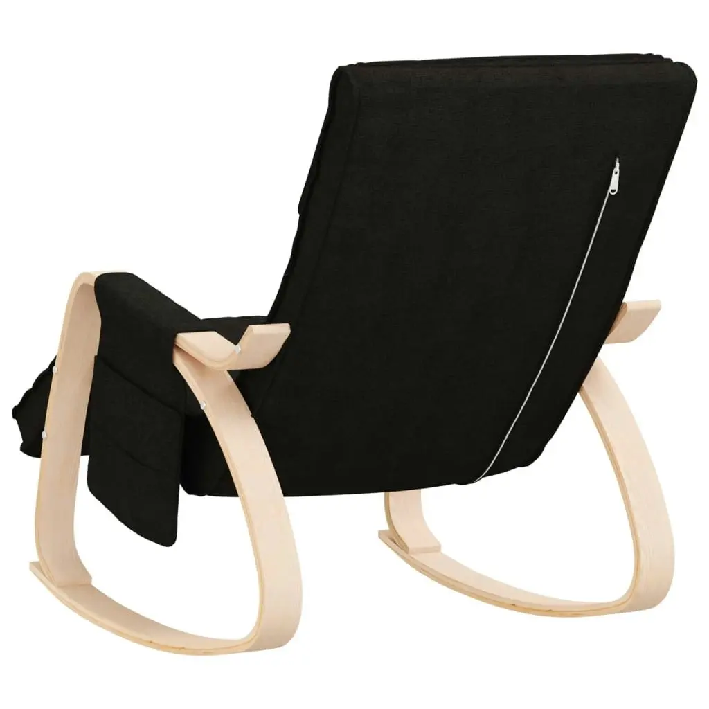 Rocking Chair Black Fabric 351077