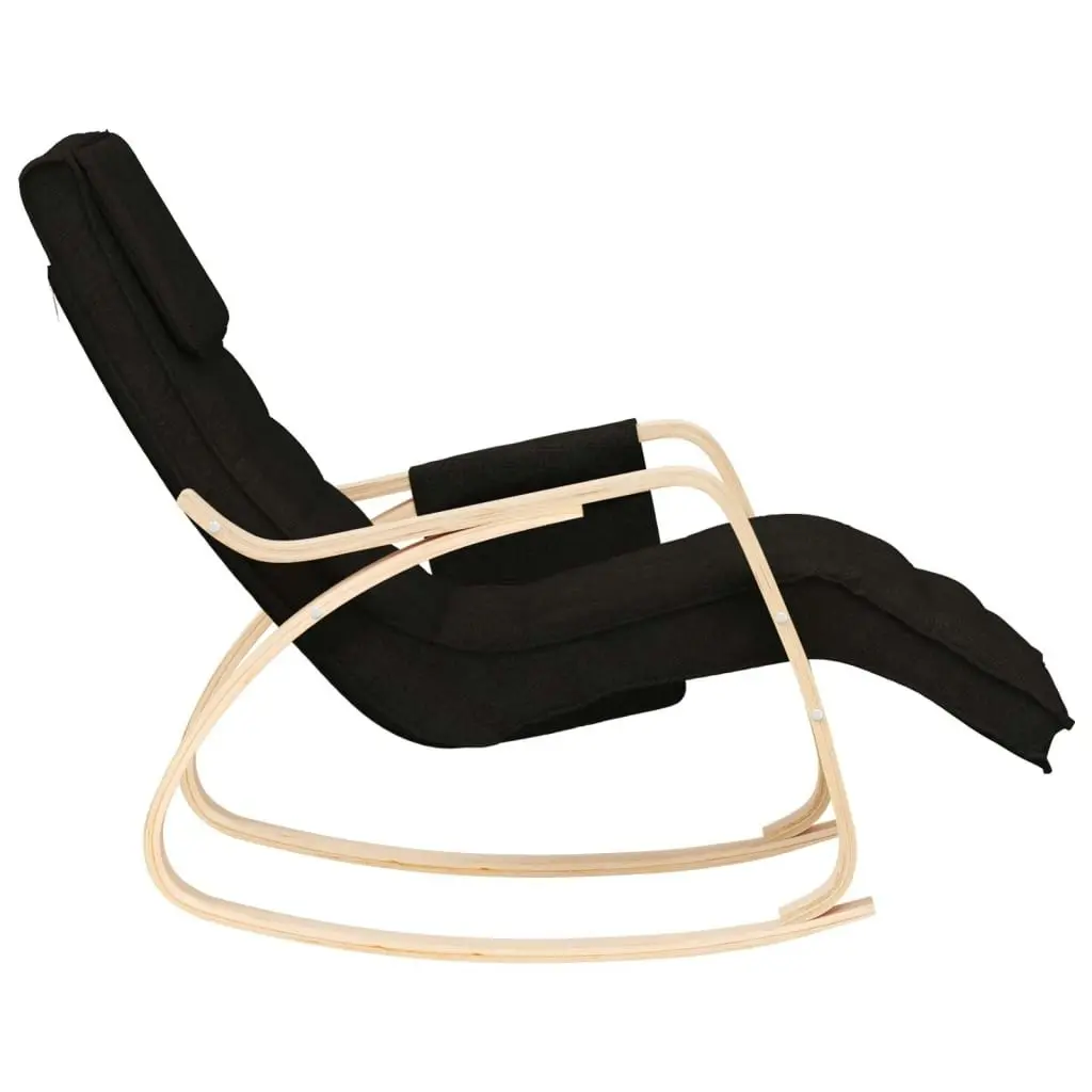 Rocking Chair Black Fabric 351077