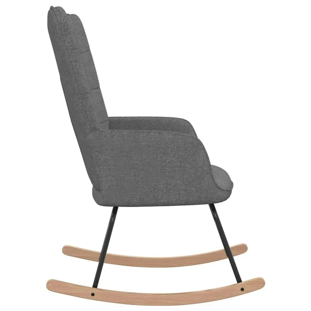 Rocking Chair Dark Grey Fabric 328008