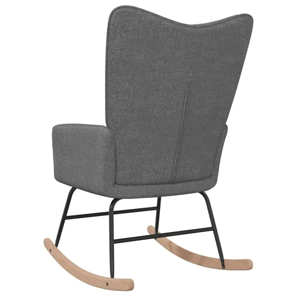 Rocking Chair Dark Grey Fabric 328008