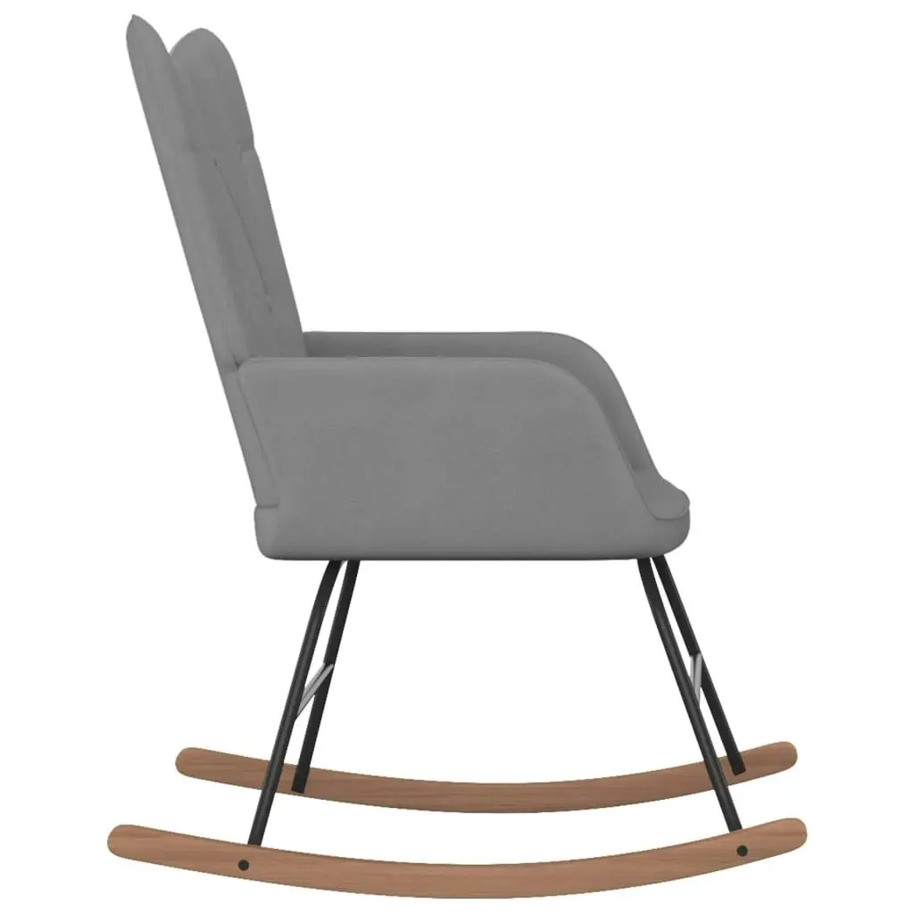 Rocking Chair Dark Grey Fabric 327612