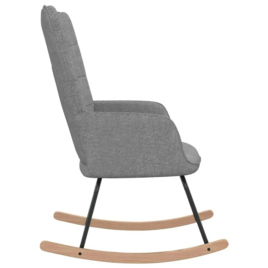 Rocking Chair Light Grey Fabric 328007