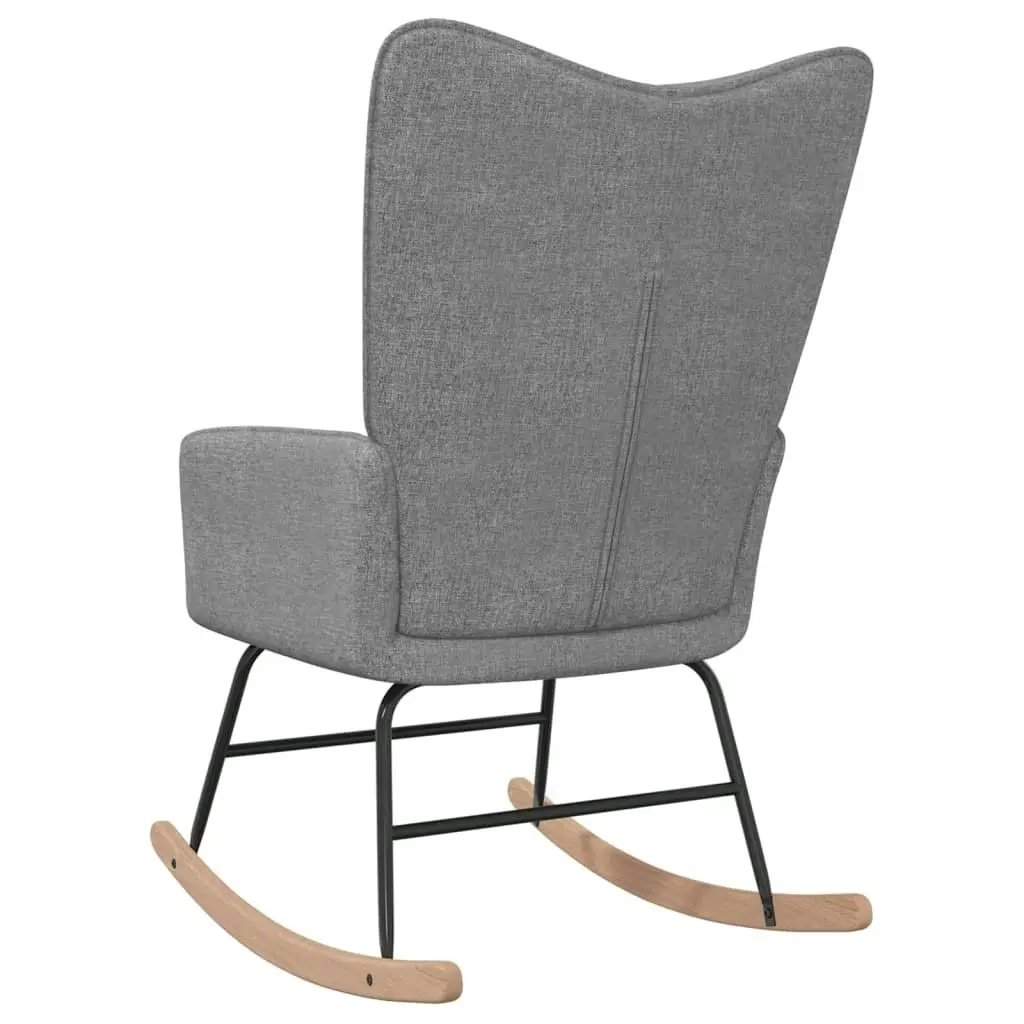 Rocking Chair Light Grey Fabric 328007