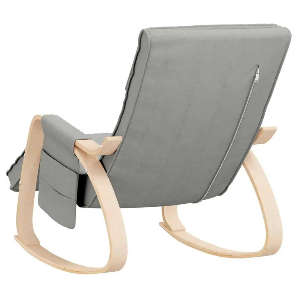 Rocking Chair Light Grey Fabric 351074