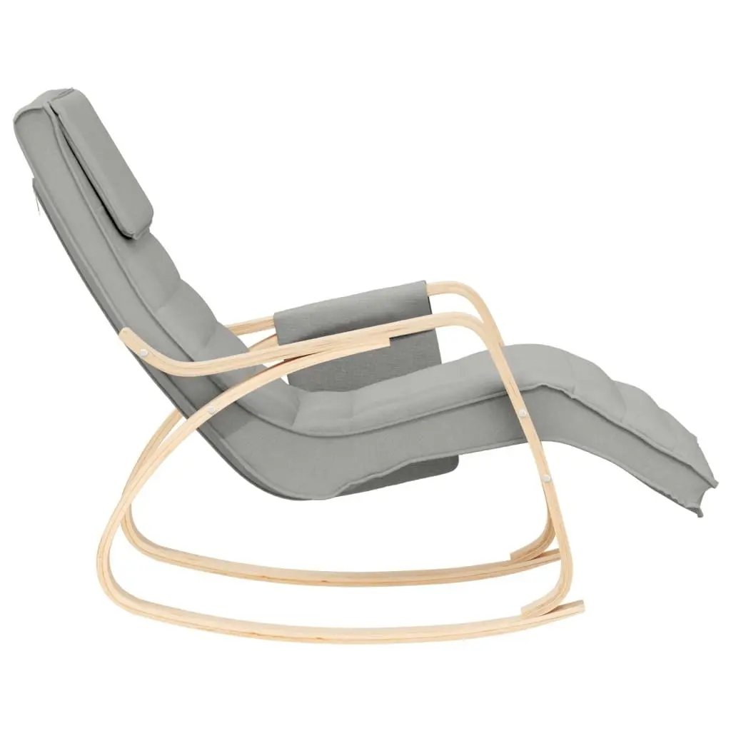 Rocking Chair Light Grey Fabric 351074