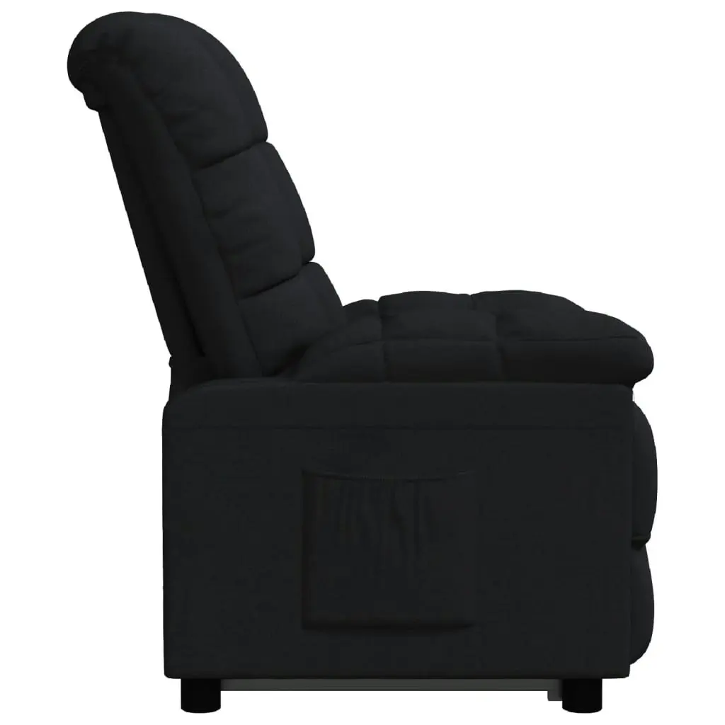 Recliner Chair Black Fabric 342723