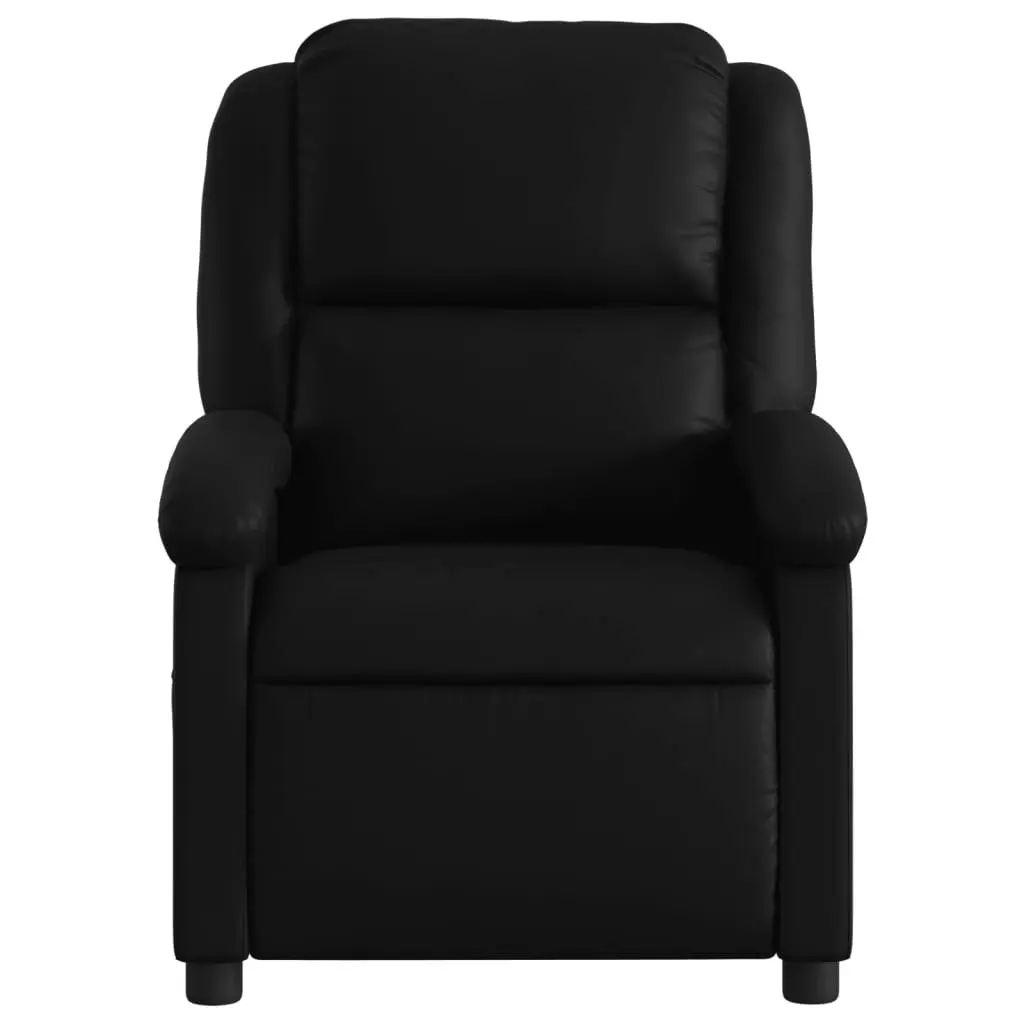 Recliner Chair Black Faux Leather 3205444