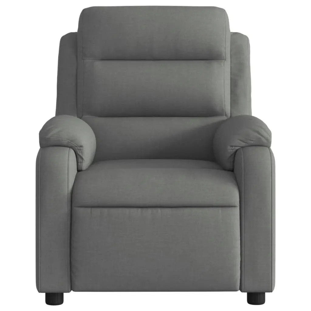 Recliner Chair Dark Grey Fabric 3205721