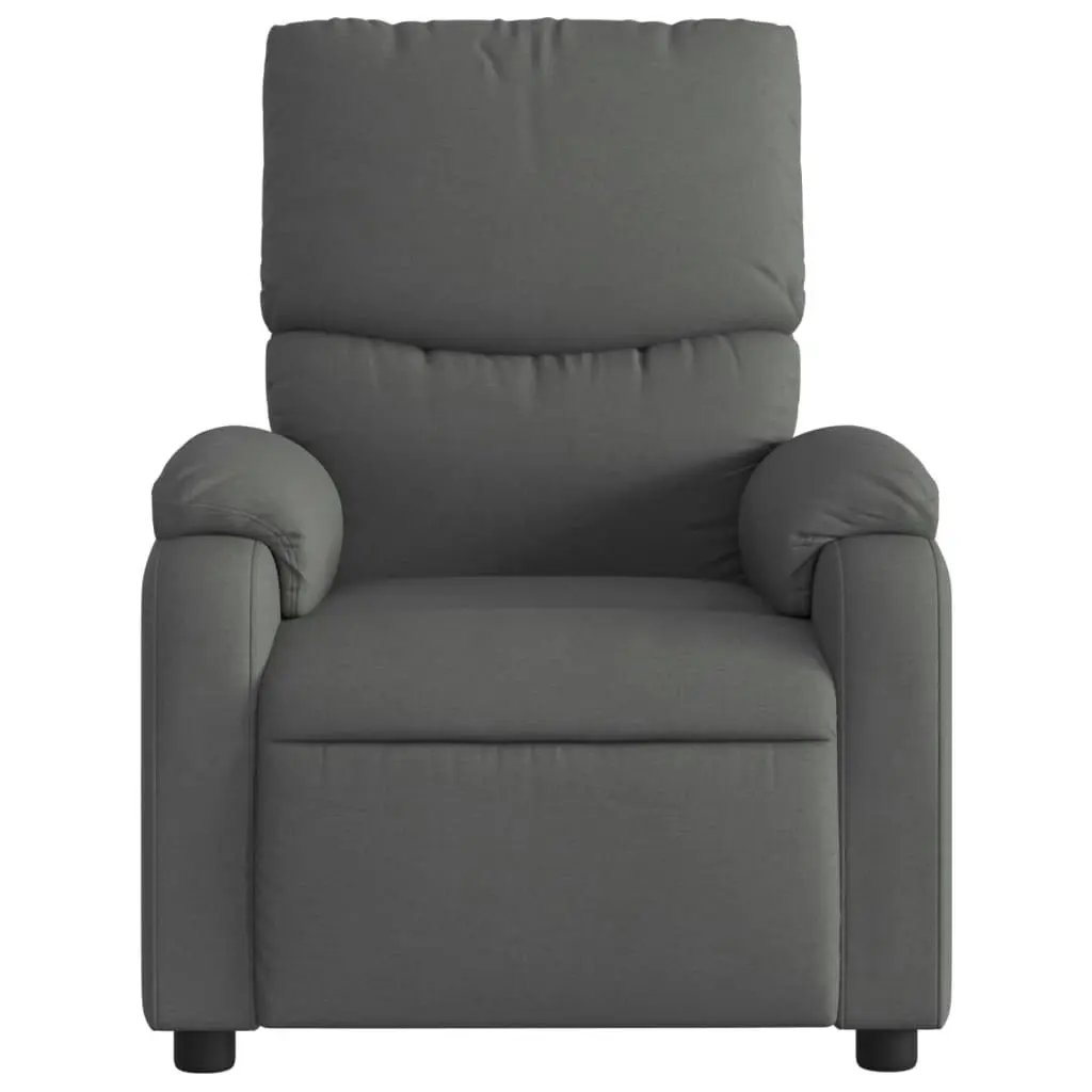 Recliner Chair Dark Grey Fabric 373411