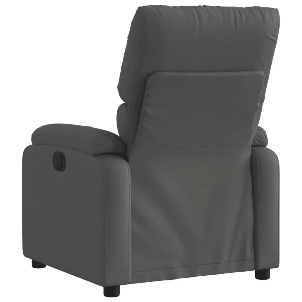 Recliner Chair Dark Grey Fabric 373411