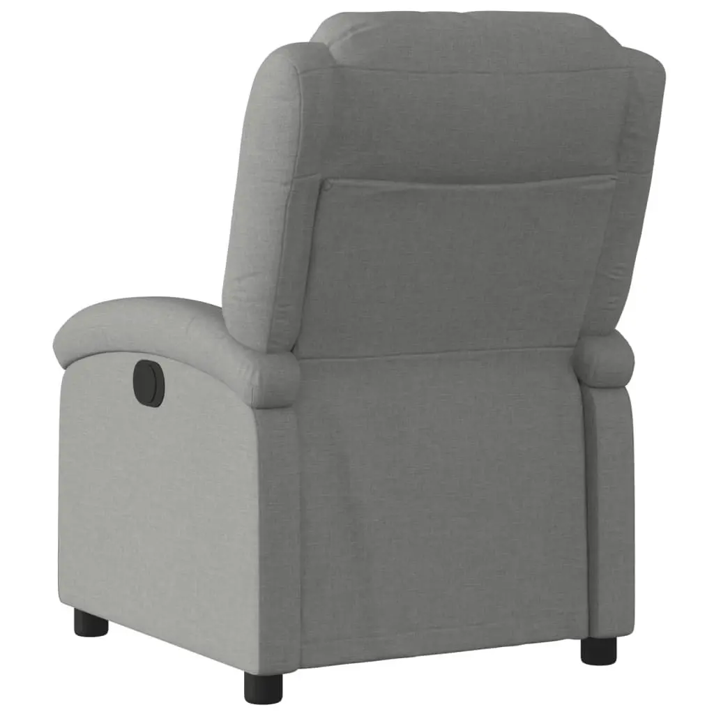 Recliner Chair Dark Grey Fabric 371752