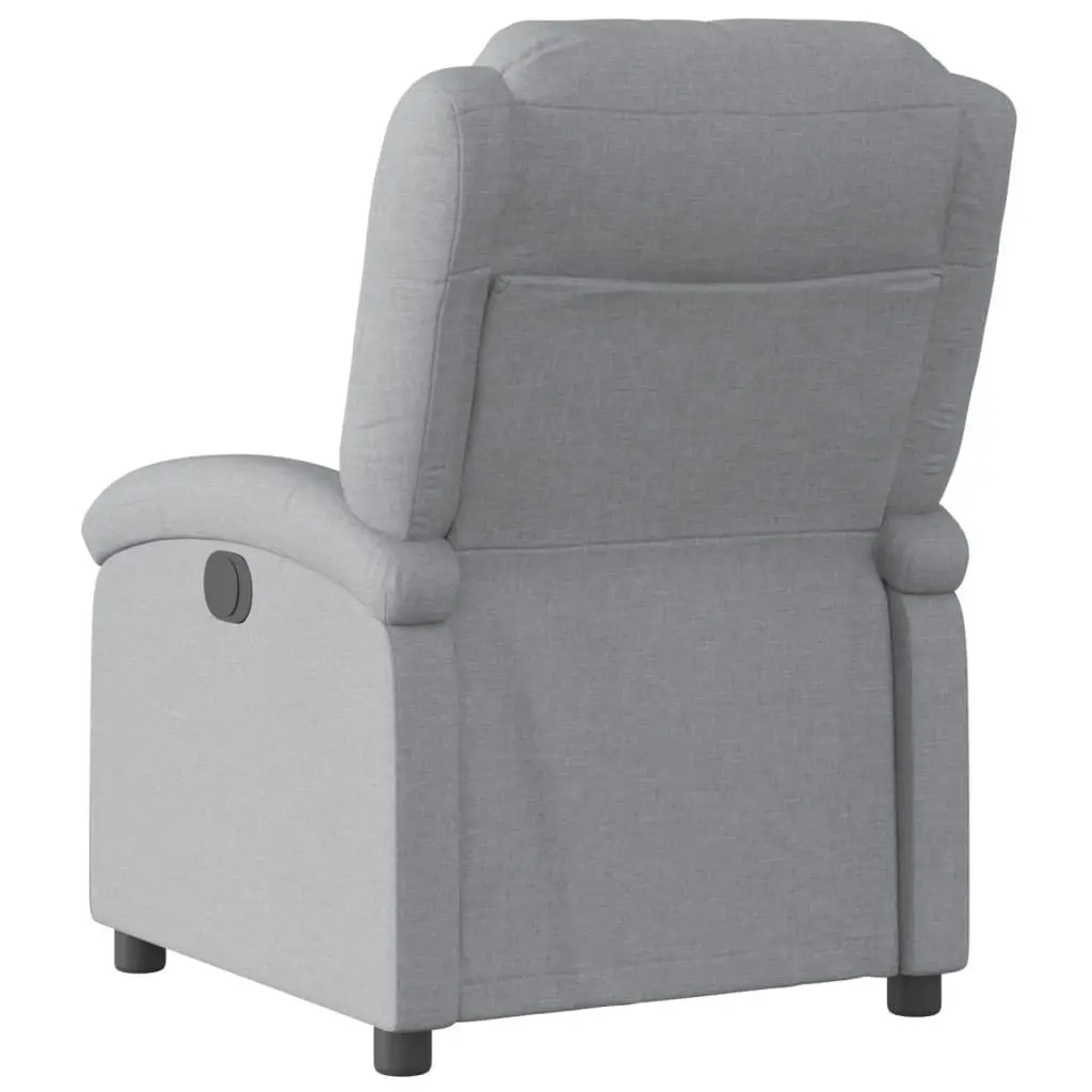 Recliner Chair Light Grey Fabric 371751