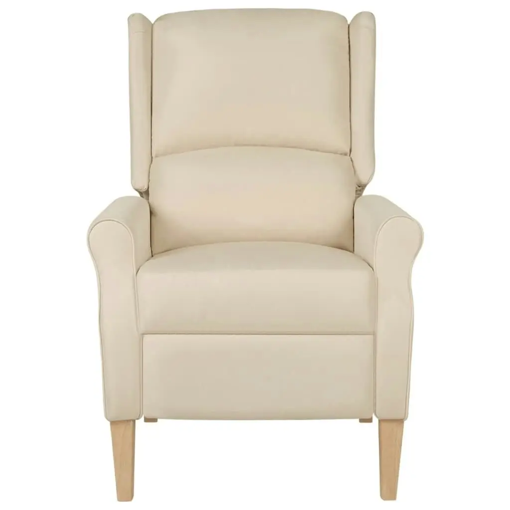 Reclining Chair Cream Fabric 329267