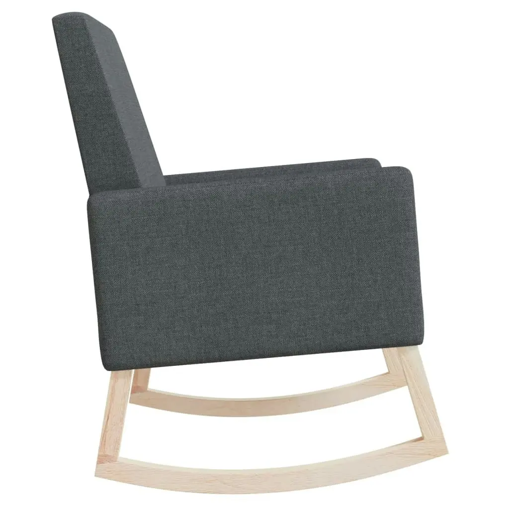 Rocking Chair Dark Grey Fabric 329416