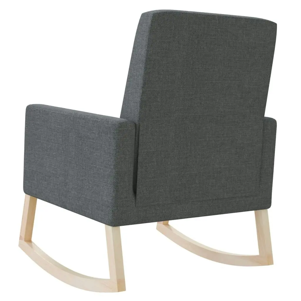 Rocking Chair Dark Grey Fabric 329416