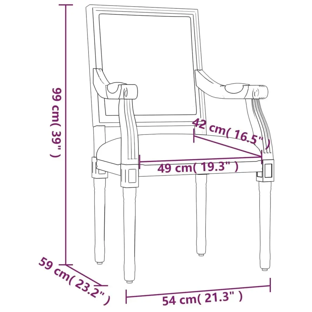 Sofa Chair 54x59x99 cm Linen 344487