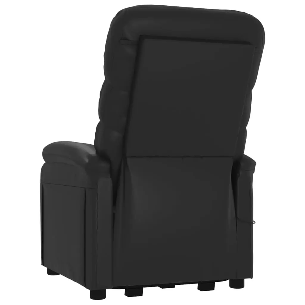 Stand up Chair Black Faux Leather 3152199