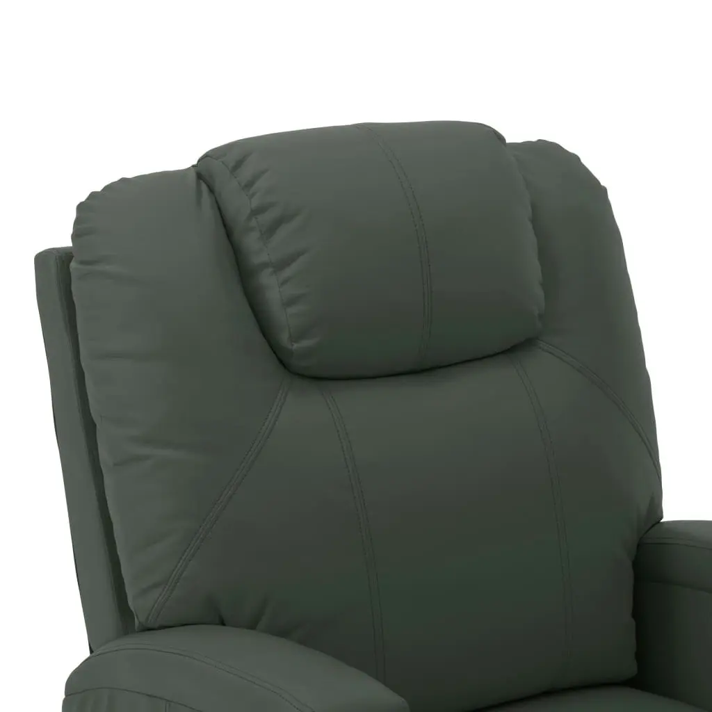 Stand up Massage Chair Anthracite Faux Leather 289760